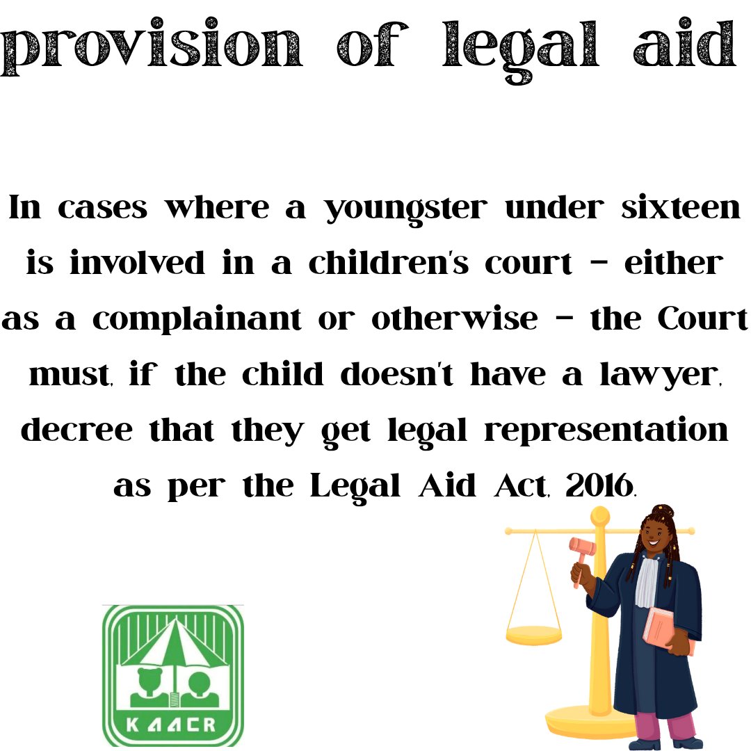 Every child has the right for legal aid services ⚖️ 
#HakiKwaWote 
#wakiliwawatoto
<a href="/UNChildRights1/">UNChildRights</a> <a href="/KenyaChildren/">Kenya Alliance for Advancement of Children (KAACR)</a>
