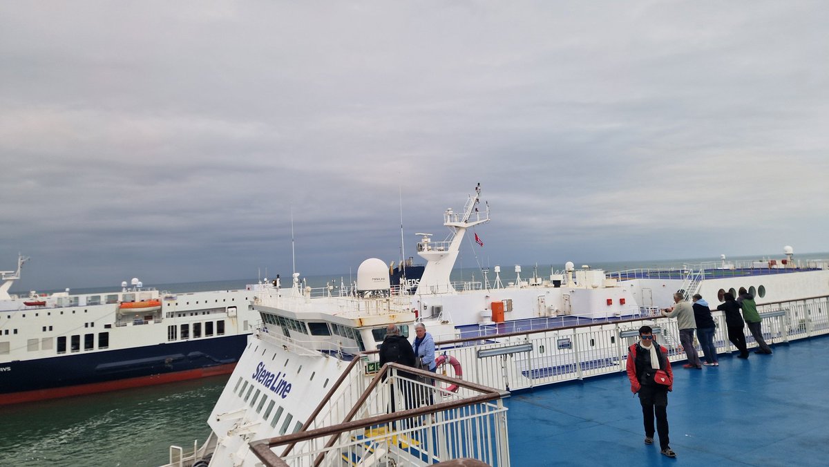 Micheal O Conchuir (@moconchuir) on Twitter photo Another busy day <a href="/Rosslareuroport/">Rosslare Europort</a> with <a href="/StenaLine/">Stena Line</a>,<a href="/BrittanyFerries/">Brittany Ferries</a> <a href="/dfds_ukire/">DFDS UK & IRE</a> berthed. A huge pity <a href="/StenaLineUKIE/">Stena Line UKIE</a> are stopping the #Cherbourg - #Rosslare route in September. I hope the new CEO of <a href="/IrishRail/">Iarnród Éireann</a> will allow for a few more trains to allow #SailRail Another busy day <a href="/Rosslareuroport/">Rosslare Europort</a> with <a href="/StenaLine/">Stena Line</a>,<a href="/BrittanyFerries/">Brittany Ferries</a> <a href="/dfds_ukire/">DFDS UK & IRE</a> berthed. A huge pity <a href="/StenaLineUKIE/">Stena Line UKIE</a> are stopping the #Cherbourg - #Rosslare route in September. I hope the new CEO of <a href="/IrishRail/">Iarnród Éireann</a> will allow for a few more trains to allow #SailRail
