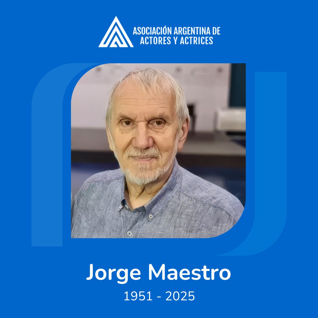 Con profundo pesar, despedimos a Jorge Maestro, guionista y dramaturgo de enorme trayectoria en la televisión, el cine y el teatro de nuestro país. Su legado permanece vivo en la huella cultural de sus obras. Acompañamos en este dolor a sus familiares, amistades y colegas.