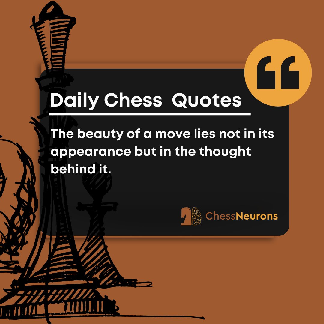 ChessNeurons's tweet image. &quot;Chess isn’t just a game—it’s a mirror of life ♟️
Does this quote inspire your play, or your mindset outside the board too?&quot;

#ChessMastery #ChessAndLife #GrandmasterWisdom #ChessQuotesDaily #StrategicThinking #ChessAddict #LifeLessonsInChess