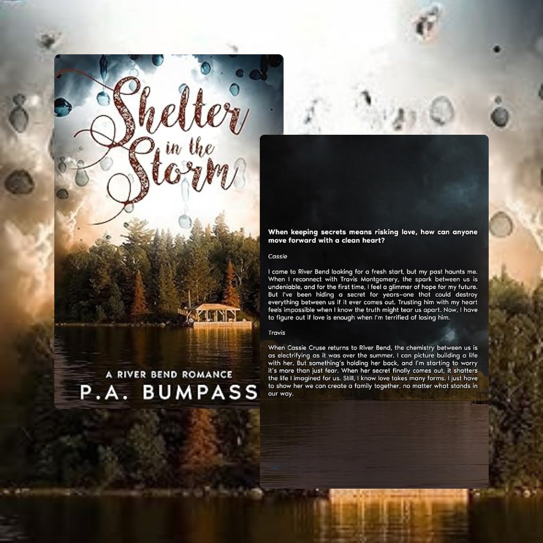 Travis never stopped thinking about Cassie, but her return to River Bend brings more questions than answers. 💭

Get it now on Amazon! mybook.to/shelterinthest…

#AmWriting #romance #sweetcleanromance 
#SecondChanceLove #SmallTownRomance