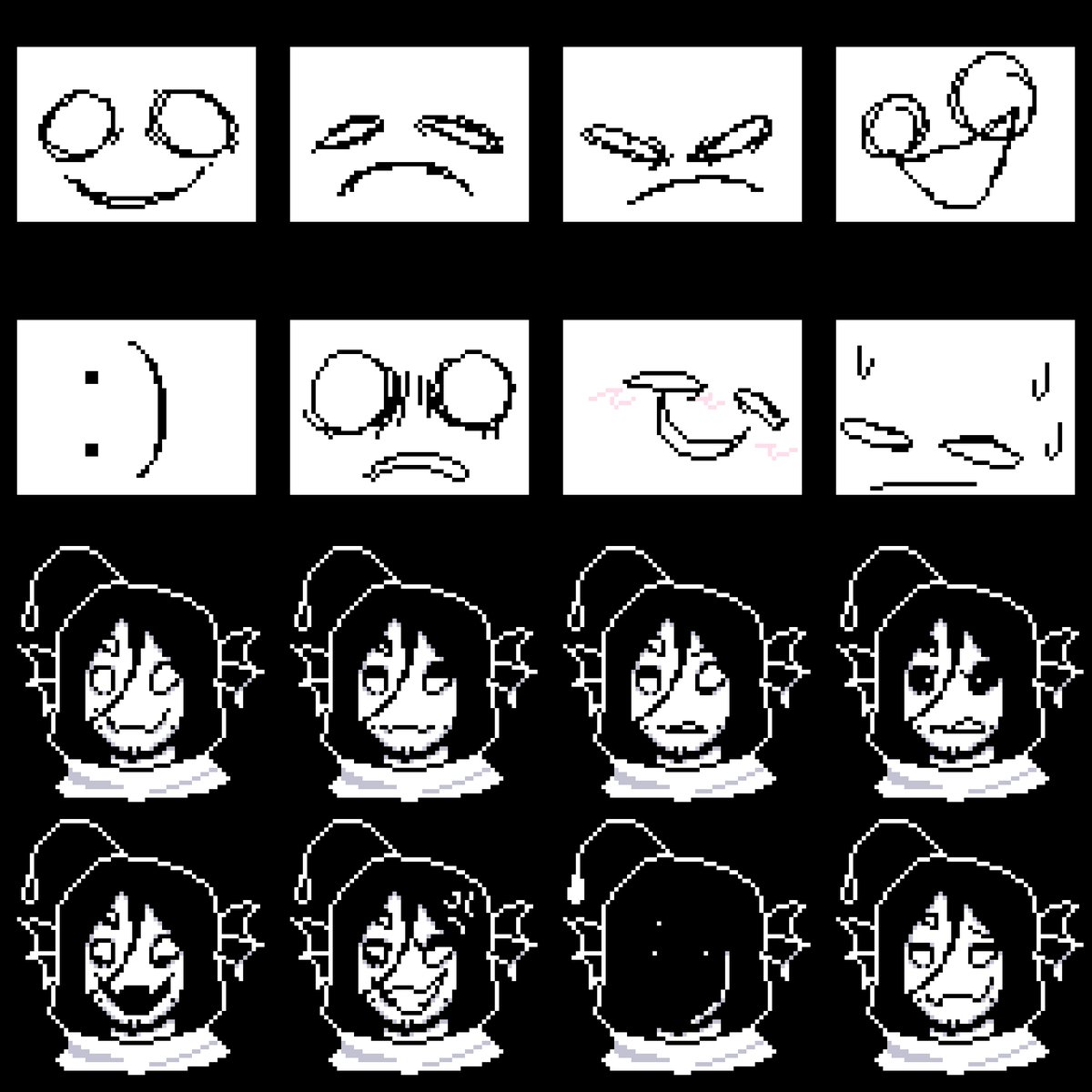 vampierium's tweet image. UT/DR style(?) sprites of Painter and Sebastian #pressureroblox #sebastiansolace #painterpressure #pressurefanart