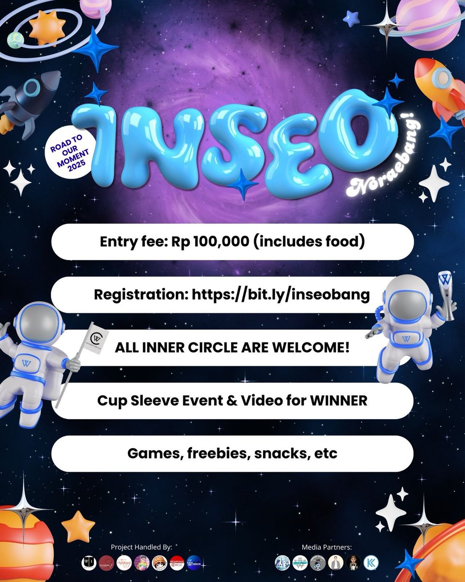 🚀 Road to WINNER - OUR MOMENT Concert in Jakarta 2025 ✨

Inseonesia Noraebang! Yuk ngerayain 11th Anniversary #WINNER dan pemanasan konser buat di September nanti✨

Detail lebih lanjut👇🏻
🔗 bit.ly/inseobang

#위너 #WINNER #WINNEROURMOMENTINJKT