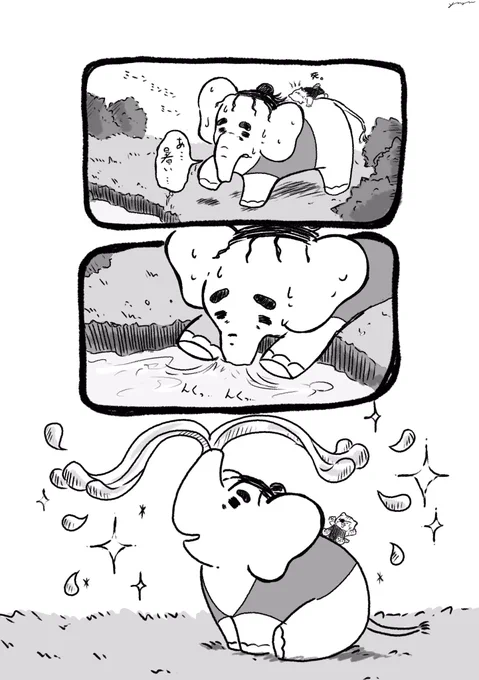 真夏のオバ🐘🐈 