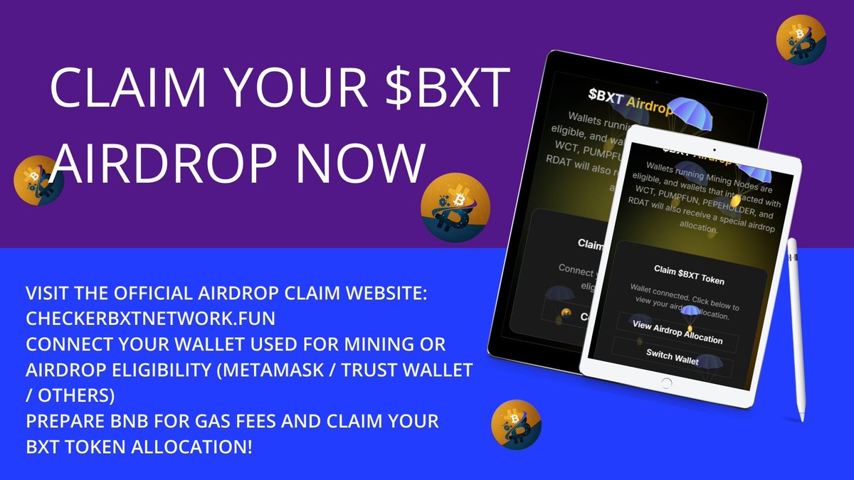 bxtnetwork's tweet photo. 🚨🔥 CLAIM NOW 🔥🚨

Claim your BXT Airdrop today ‼️
Because TOMORROW we go LIVE on DEX 🚀
💹 After that → CEX listings are coming!
Stay tuned for official confirmations from MEXC, BITMART, and more big exchanges 🤑

👉 Don’t miss your chance. Claim NOW!
 https://t.co/kJHsZnQ51l

#BXT #Airdrop #DEX #CEX #Crypto