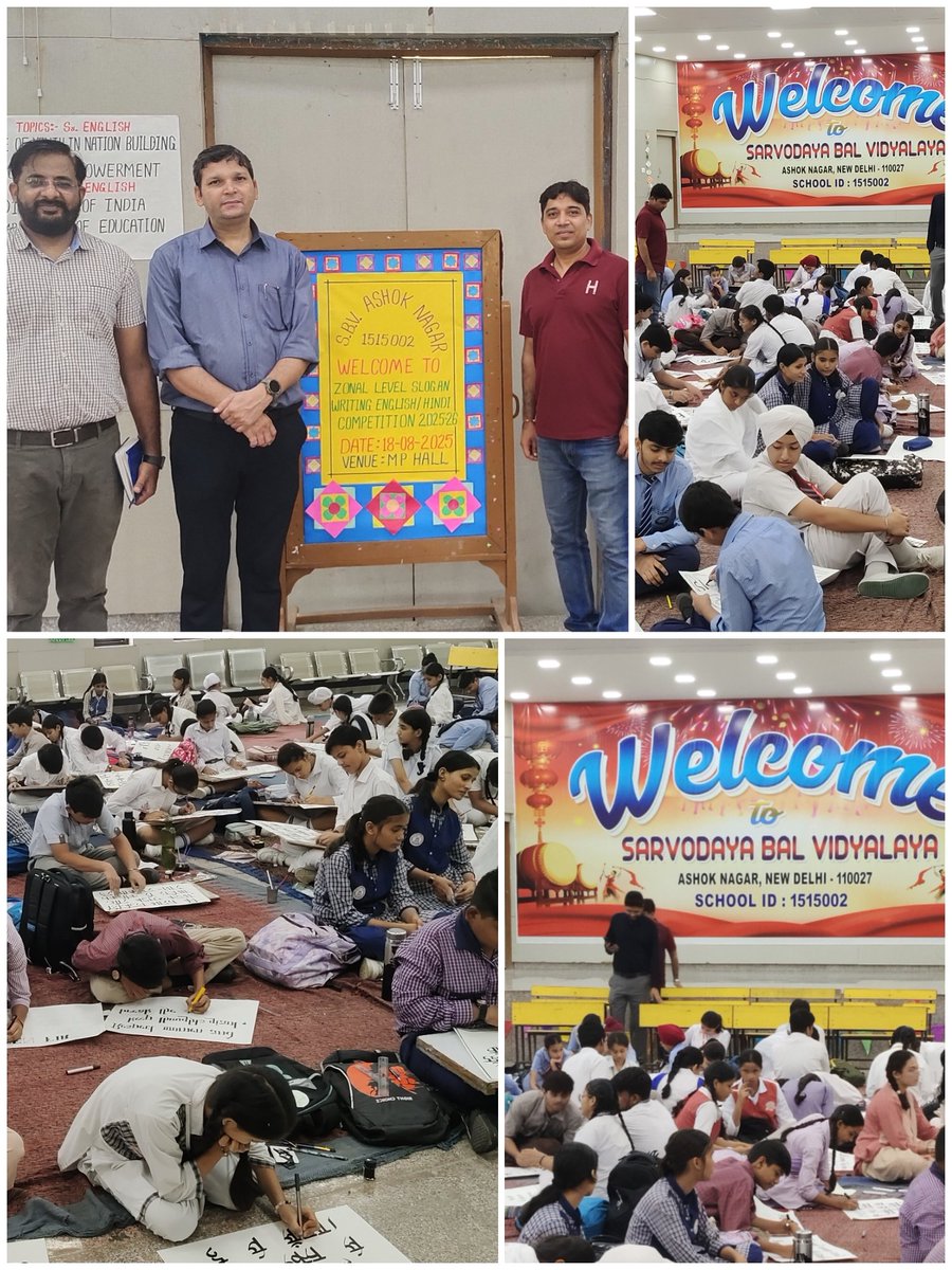 Lalit_2Help's tweet image. Celebrating creativity!

🎉 Congrats to all participants of the Zonal Level Slogan Writing Competition in Delhi's Directorate of Education schools.

Your words inspired us all! 🌟

#SloganWriting #CreativeMinds

@Dir_Education @CMODelhi @gupta_rekha @ashishsood_bjp
