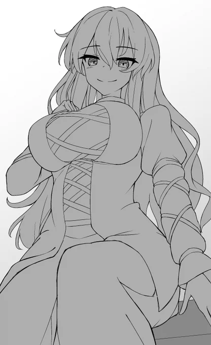 Skeb聖様の線画 