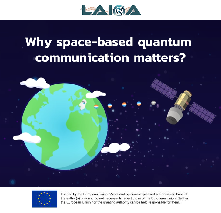 LaiQa_Project's tweet photo. 🔐 𝗪𝗵𝘆 𝘀𝗽𝗮𝗰𝗲-𝗯𝗮𝘀𝗲𝗱 𝗾𝘂𝗮𝗻𝘁𝘂𝗺 𝗰𝗼𝗺𝗺𝘂𝗻𝗶𝗰𝗮𝘁𝗶𝗼𝗻 𝗺𝗮𝘁𝘁𝗲𝗿𝘀?

Traditional networks are increasingly vulnerable to cyber threats. The LaiQa Project tackles this challenge by advancing 𝗤𝘂𝗮𝗻𝘁𝘂𝗺 𝗞𝗲𝘆 𝗗𝗶𝘀𝘁𝗿𝗶𝗯𝘂𝘁𝗶𝗼𝗻 (𝗤𝗞𝗗) technology for future #quantum satellite networks.

🌍 By supporting the European Quantum Communications Infrastructure (EuroQCI), @LaiQa_Project develops critical QKD components for the space segment, paving the way for a secure quantum space internet.

Click to find out more about the LaiQa Project 🔗https://t.co/TjGQak9ahO

#LaiQaProject #Quantum #HorizonEurope #QKD #Space #EUfunded