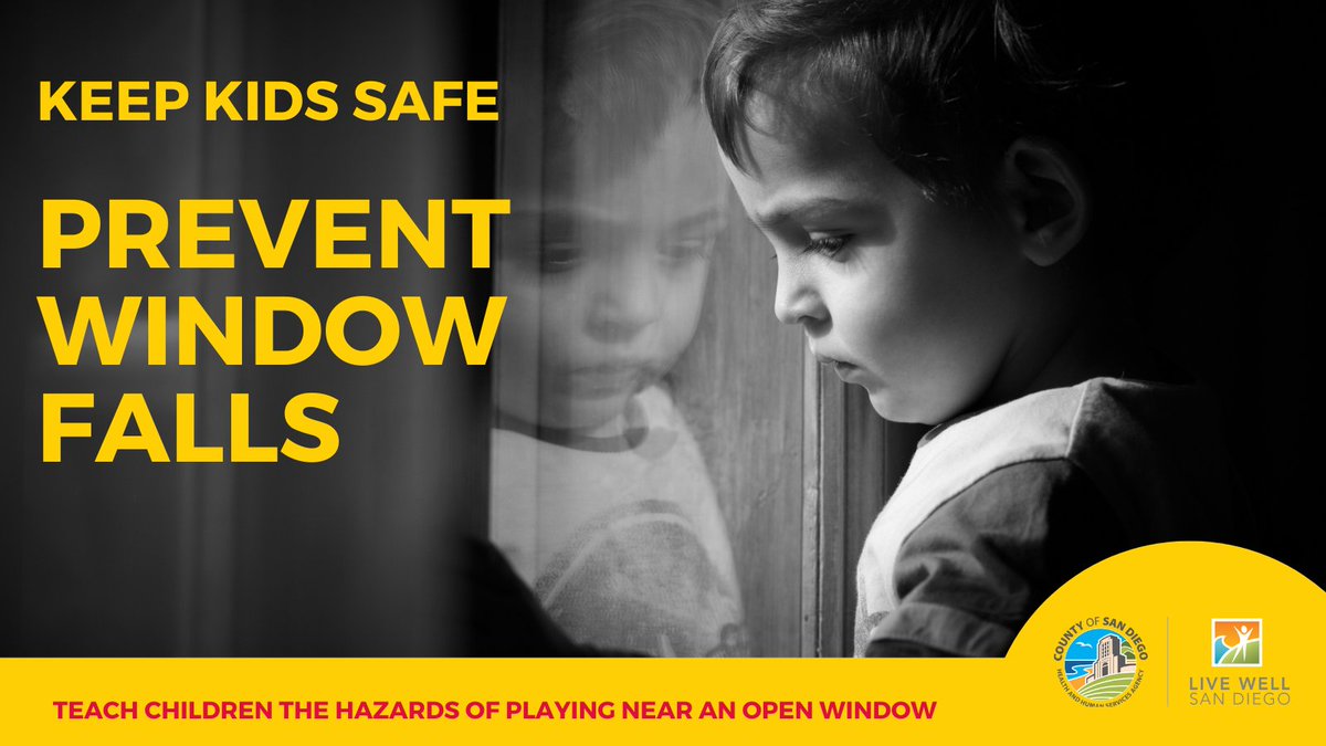 Window Screens Aren’t Safety Devices 
Did you know window screens are designed to keep bugs out—not kids in? Even a short fall can cause serious injuries. Always take extra precautions to keep little ones safe around open windows For tips, visit nationwidechildrens.org.