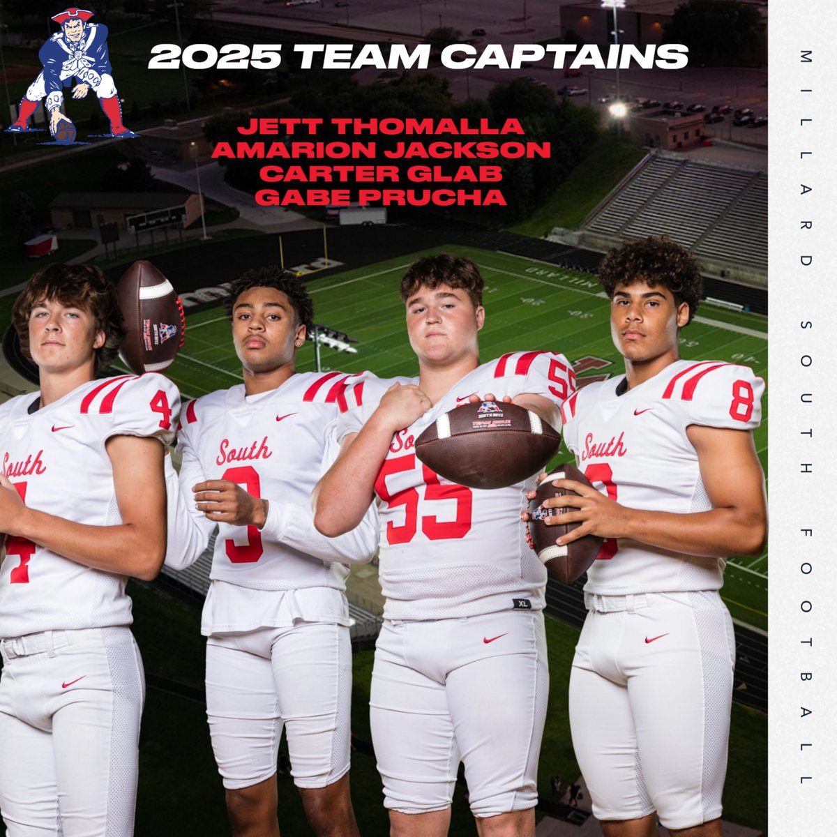 2025 Millard South Team Captains! - Extraordinary honor to be voted upon by your peers!  #SouthBoyz