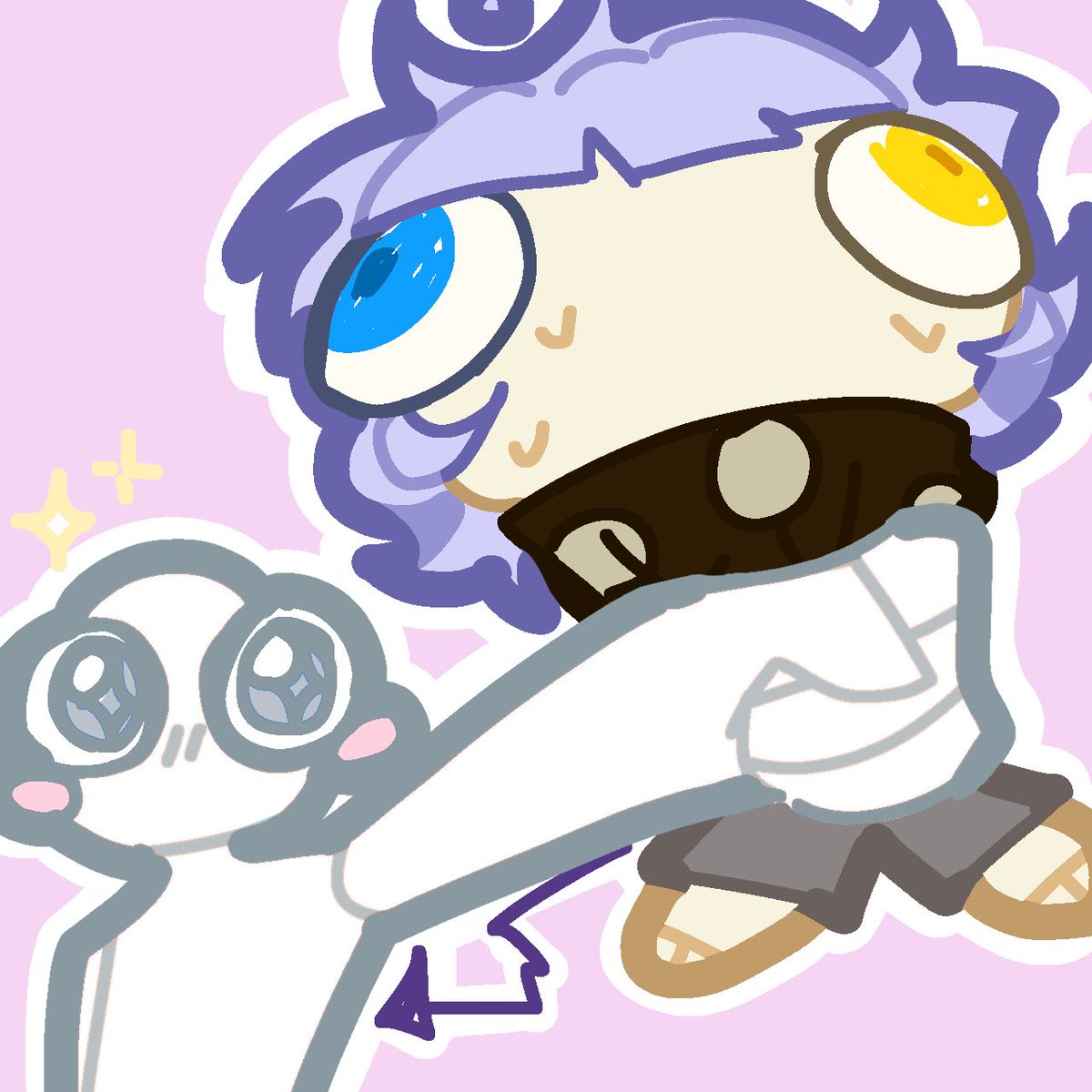 _STAR__STRUCK__'s tweet image. I love him a… normal amount. Mhm mhm, super normal

He’s fine, trust