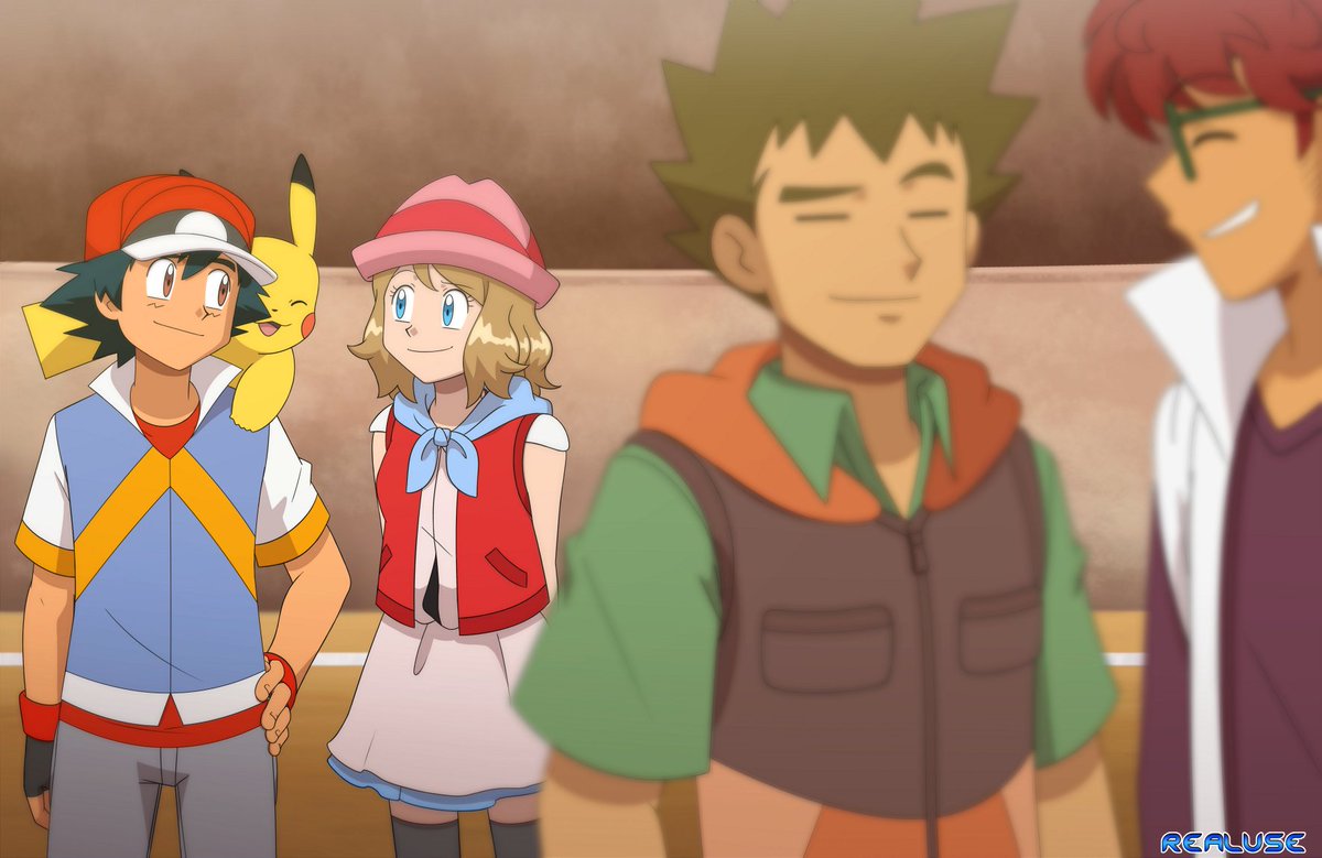 Posting them too! 
My art for the new chapter of my fic Pokémon Light &amp; Darkness! 💖
Taking this as background exercise. 🦵