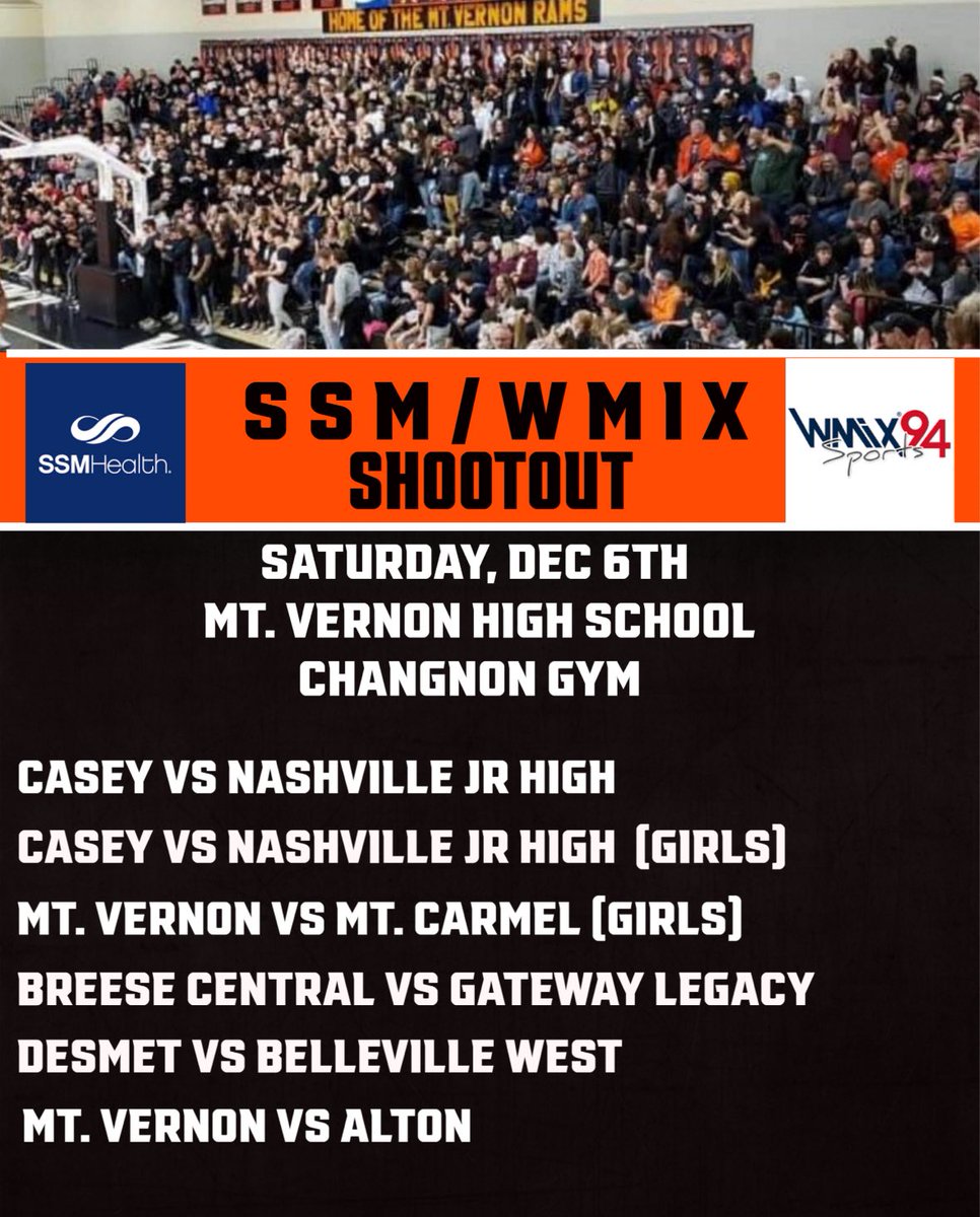 MTV RAMS Basketball (@mvthsramsbball) on Twitter photo We are set for the SSM/WMIX Shootout in early December with some good teams coming in. Looking forward to having former Rams, Kent Williams ‘99 and Jon Knoche ‘99, back home coaching DeSmet! <a href="/wmixsports/">WMIX Sports</a>
<a href="/centralcougsbb/">Central Basketball</a> <a href="/KentWilliams33/">Kent Williams</a> <a href="/MaroonsHoops/">BWest Hoops</a> <a href="/AltonBasketball/">𝐀𝐥𝐭𝐨𝐧 𝐑𝐞𝐝𝐛𝐢𝐫𝐝𝐬 𝐁𝐚𝐬𝐤𝐞𝐭𝐛𝐚𝐥𝐥</a> <a href="/NestoHoops/">Aaron Britton</a> We are set for the SSM/WMIX Shootout in early December with some good teams coming in. Looking forward to having former Rams, Kent Williams ‘99 and Jon Knoche ‘99, back home coaching DeSmet! <a href="/wmixsports/">WMIX Sports</a>
<a href="/centralcougsbb/">Central Basketball</a> <a href="/KentWilliams33/">Kent Williams</a> <a href="/MaroonsHoops/">BWest Hoops</a> <a href="/AltonBasketball/">𝐀𝐥𝐭𝐨𝐧 𝐑𝐞𝐝𝐛𝐢𝐫𝐝𝐬 𝐁𝐚𝐬𝐤𝐞𝐭𝐛𝐚𝐥𝐥</a> <a href="/NestoHoops/">Aaron Britton</a>