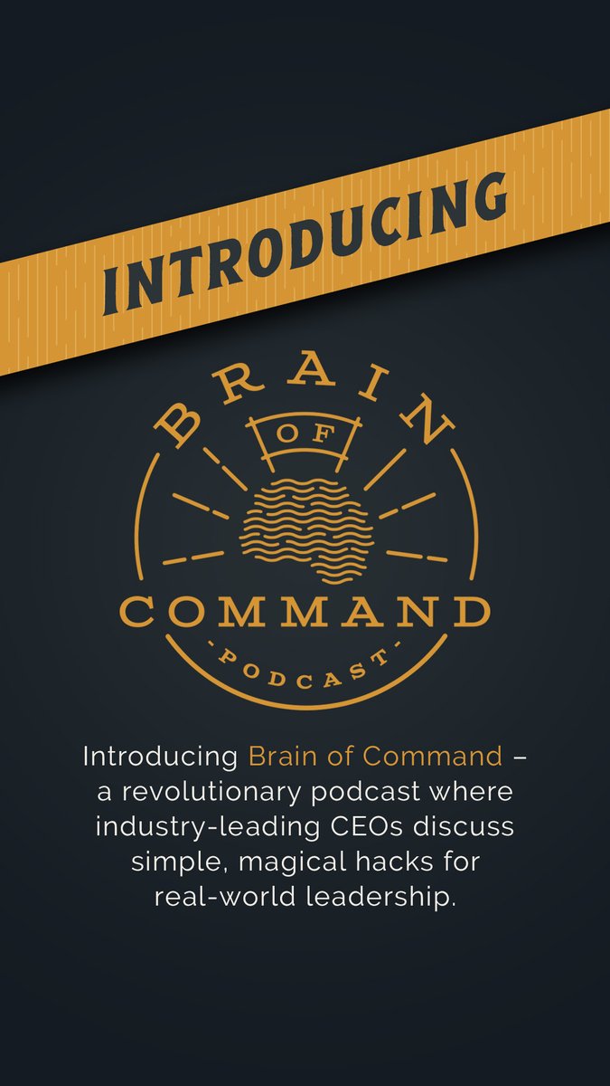 🚀 Introducing Brain of Command — where top CEOs share the real-world hacks that help you lead with clarity, confidence, and command.