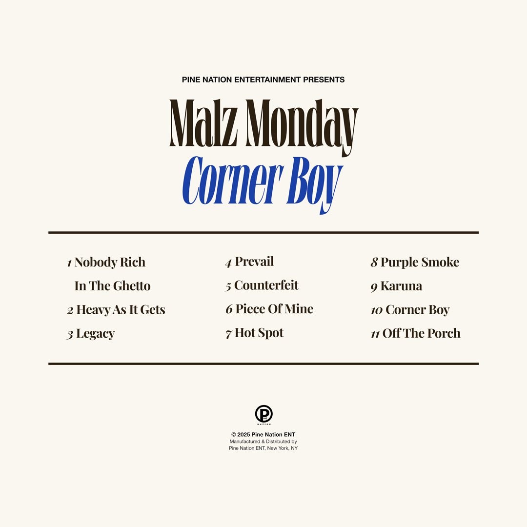 MalzMonday's tweet image. CORNER BOY 8/25