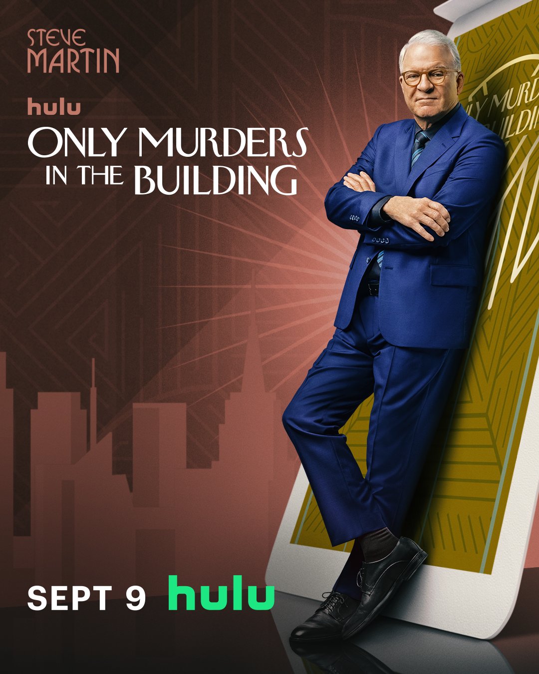 Only Murders in the Building S5 karakterposters op Star van Disney Plus België 