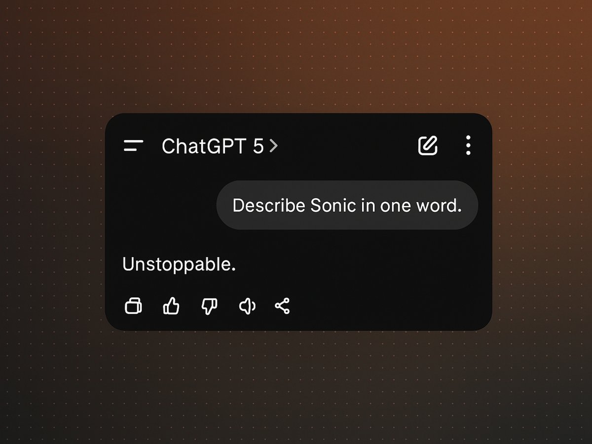 Sonic tweet media