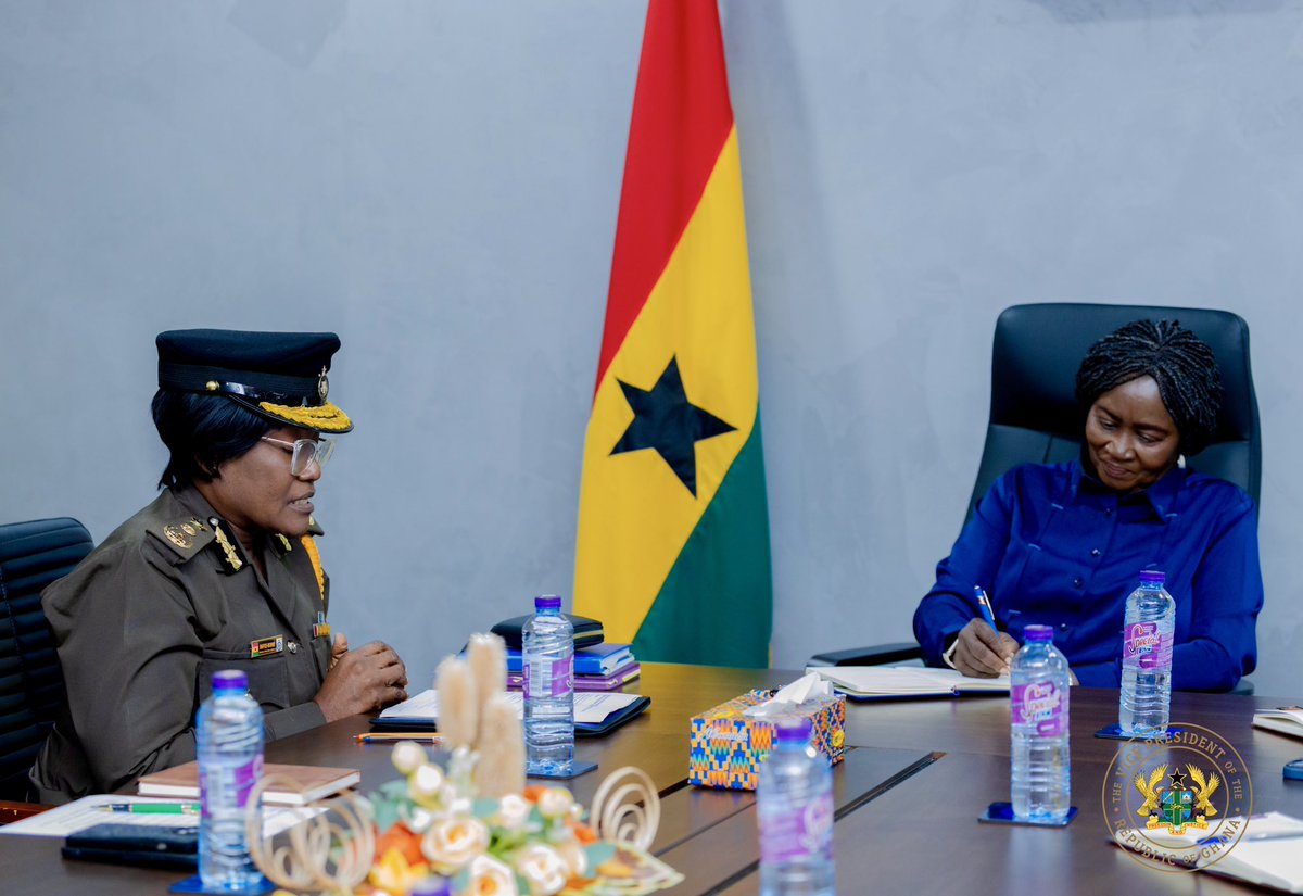 NJOAgyemang's tweet photo. Today, I held a meeting with the hierarchy of the Ghana Prisons Service, led by the Director General, Mrs. Patience Baffoe-Bonnie. We discussed challenges facing the Service and how we can address them.

I also spoke about the need for strong public education and encouraged collaboration with other state agencies and the media. I commended the Service for its interventions, particularly its promising campaign in agriculture.

I assured the leadership of Government’s commitment to improving conditions within the Prisons Service. As a responsible nation, it is our duty to ensure dignified conditions for inmates, to offer meaningful reforms, and to provide the necessary support for their reintegration into society.