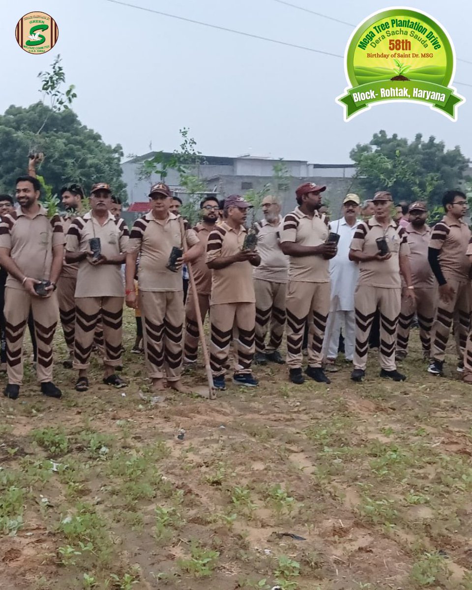 GreenSwelfares's tweet photo. Planting a tree is an act of hope and a promise for the future.
Volunteers sowed the seeds of a better tomorrow by doing massive tree plantations on the sacred 58th MSG Bhandara.
Truly, a heart warming gesture rooted in welfare. https://t.co/DkoVrGRHdo