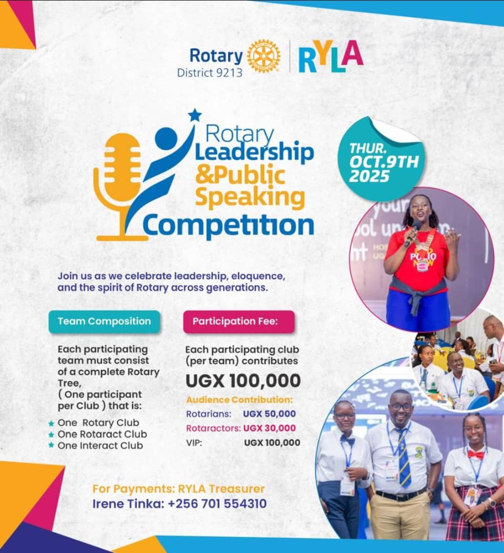 Interact District 9213 (@interact_d9213) on Twitter photo "Speak up, speak out: Debate shapes minds!"
Dear people of good, we are still cooking,
Please join the Rotary Leadership & Public Speaking Competition by <a href="/RylaD9213/">RYLA D9213</a> team
Each team must have an interactor that's where we come in
#RotaryEyamba
#YouthService
#InteractDistrict9213 "Speak up, speak out: Debate shapes minds!"
Dear people of good, we are still cooking,
Please join the Rotary Leadership & Public Speaking Competition by <a href="/RylaD9213/">RYLA D9213</a> team
Each team must have an interactor that's where we come in
#RotaryEyamba
#YouthService
#InteractDistrict9213