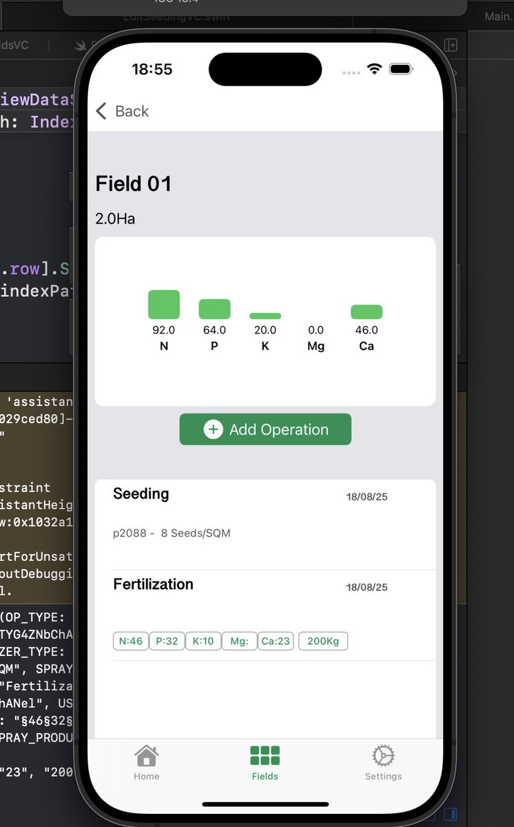 SwiftForFarming's tweet image. Making #Farming management #mobile only with @farmer_journal 
👨💼 Manage your #farm only on Mobile
📖 Make your farm #data easy to read and to entry 
🏎️ Super fast and #simple entry the data 
@RevenueCat #shipathon #shipaton2025