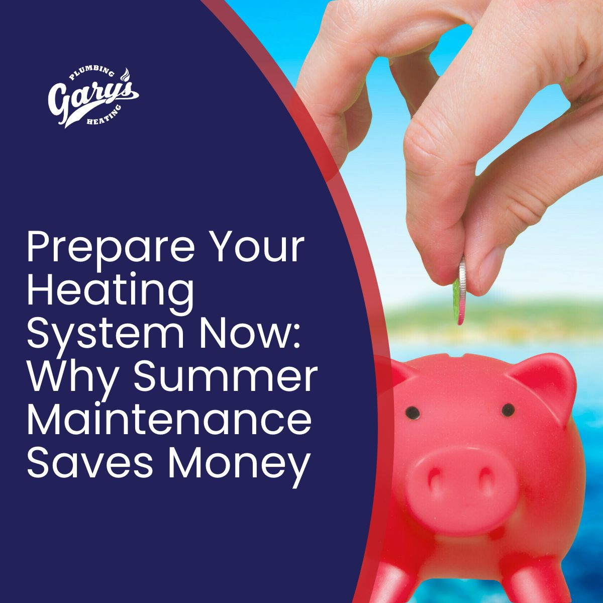 Summer heating maintenance saves money! Off-season tune-ups prevent winter breakdowns, improve efficiency, and catch problems early. Visit garys.plumbing/pss725 to schedule your summer heating service!