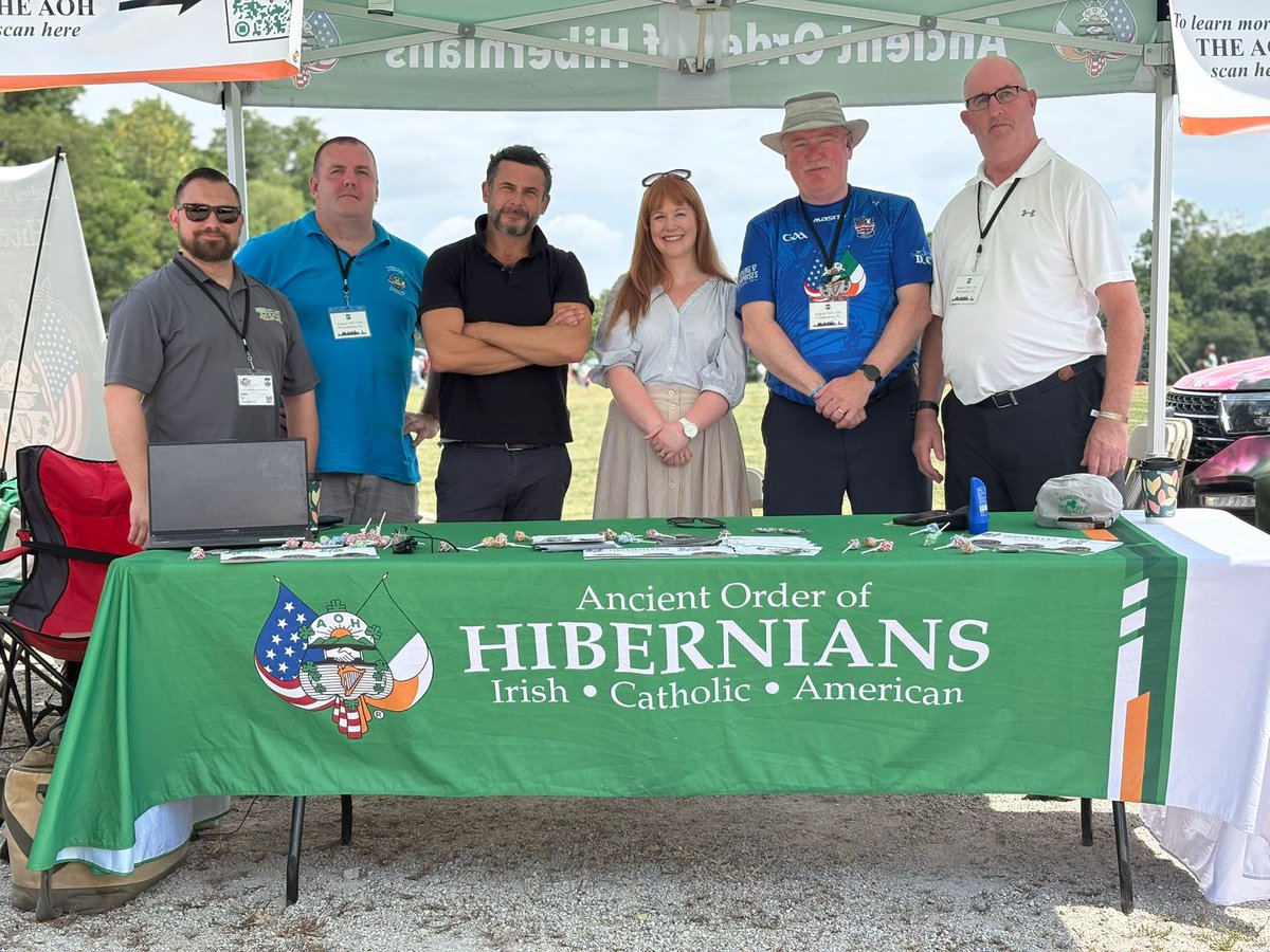 IrelandinNY's tweet photo. Great weekend at the @GAA_USA in Malvern, PA! 2,000+ players & 120 teams competed for 22 national titles 🏆 Congrats to all the new champions, and commiserations to the Pittsburgh Banshees on a narrow defeat. Great also to catch up with @HibernianDigest & @NationalLAOH on their new partnership with USGAA.