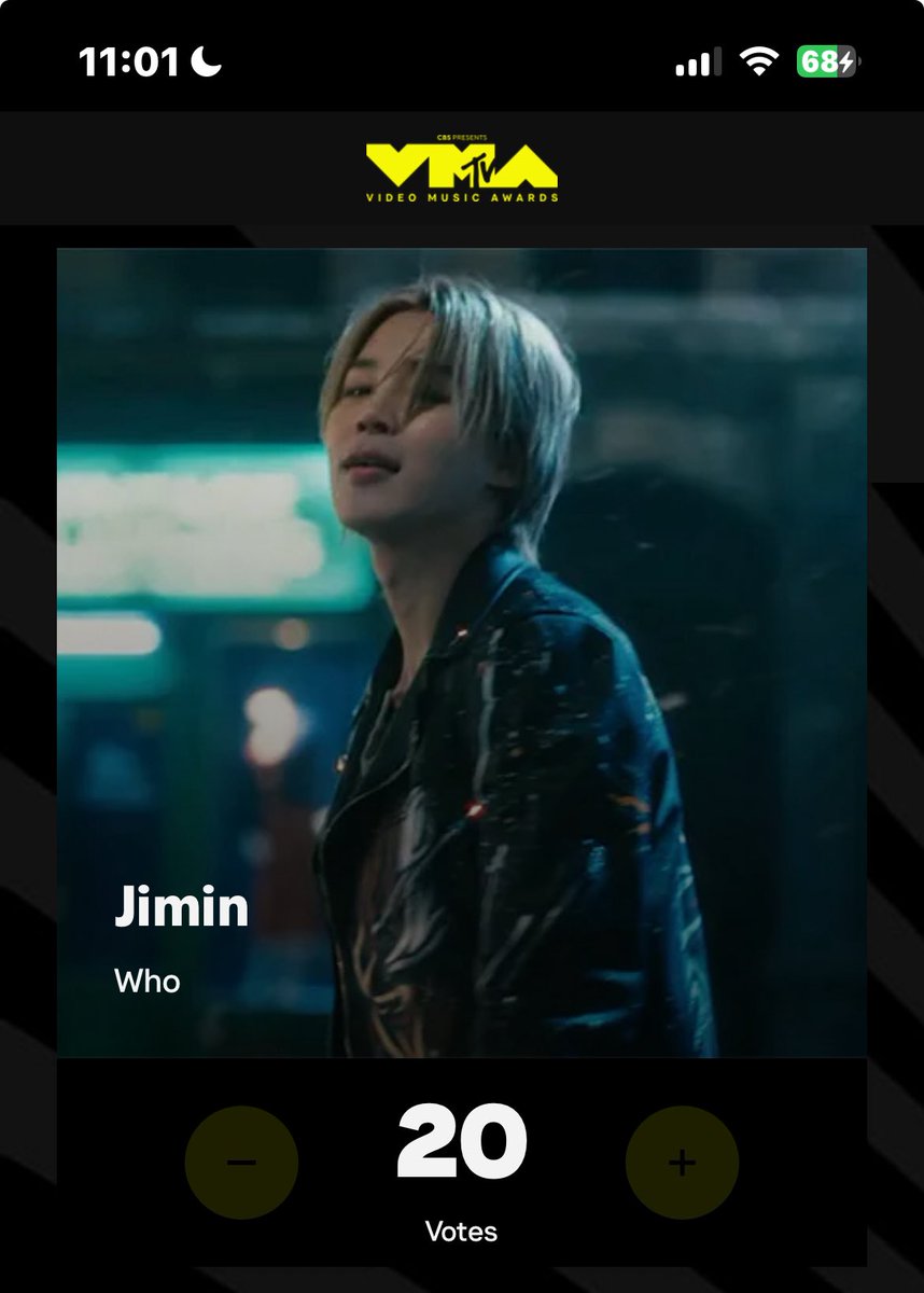 jmygmochis's tweet photo. ARMY LES RECUERDO QUE YA INICIÓ LA POWER HOUR Y LOS VOTOS VALEN EL DOBLE (x20) VOTEN POR JIMIN EN TODAS SUS CUENTAS, APROVECHEN ESTA HORA AL MÁXIMO.💜

🔗( https://t.co/9RV4Zs3X5e)

DEN RT Y COMENTEN SUS CAPTURAS 

VOTE FOR WHO ON VMAS
VOTE FOR JIMIN ON VMAS 
#VoteForWHO_onVMAS https://t.co/28Q2X6wcaH