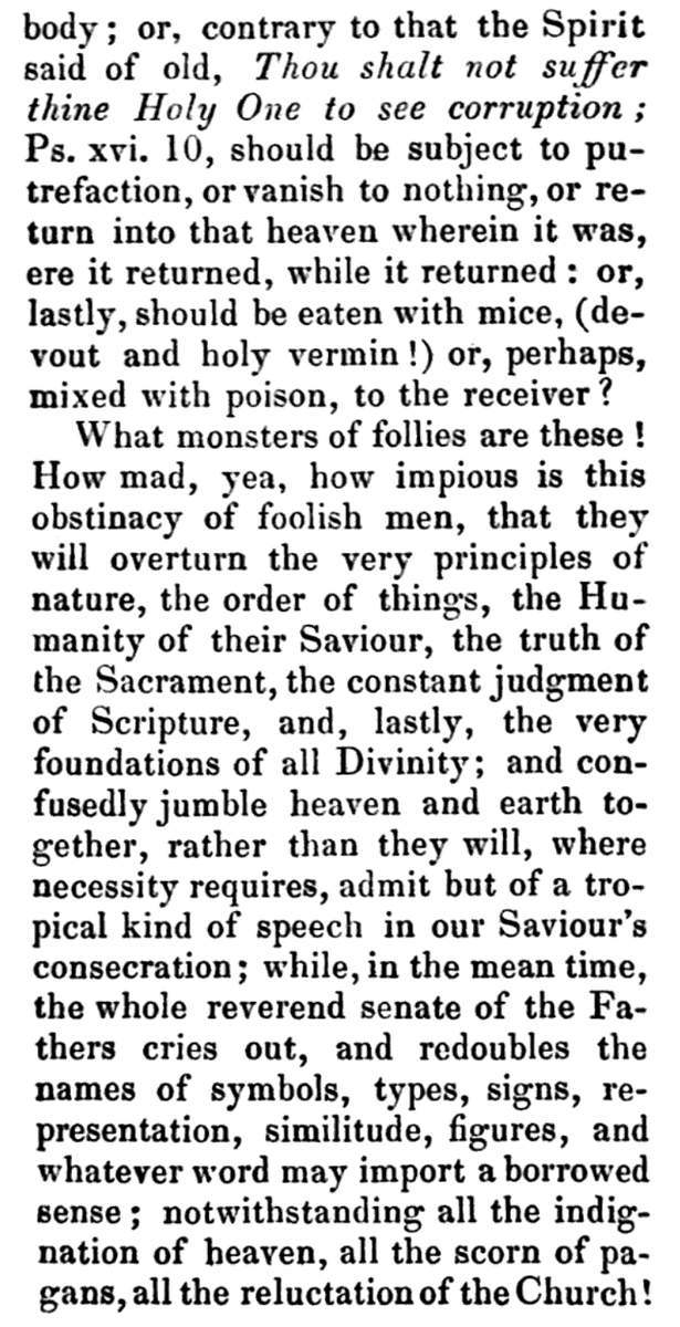 GodRemembrancer's tweet image. Anglican Bishop Joseph Hall (1574-1656) has thoughts on Transubstantiation.