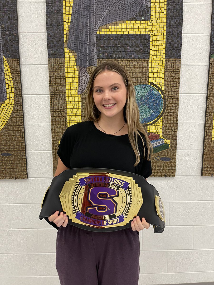Our student of the week for August 18 is Ryan Dudney. Ryan represented <a href="/SmyrnaBulldog/">Smyrna Bulldog</a> so well this summer at Governor’s School. We are so proud of her! #OnlyOneSHS