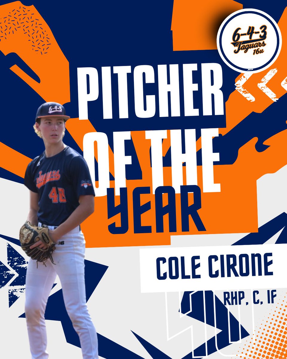 Jeremy Johnson (@jjj_allday) on Twitter photo Congrats to <a href="/ColeCirone2027/">Cole Cirone</a> โ our Pitcher of the Year for the 16U Jaguars ๐ฅ
Coleโs command was next level all season. Four-pitch mix, elite feel for the zone, and always gave us a shot to win. Well-earned! Congrats to <a href="/ColeCirone2027/">Cole Cirone</a> โ our Pitcher of the Year for the 16U Jaguars ๐ฅ
Coleโs command was next level all season. Four-pitch mix, elite feel for the zone, and always gave us a shot to win. Well-earned!