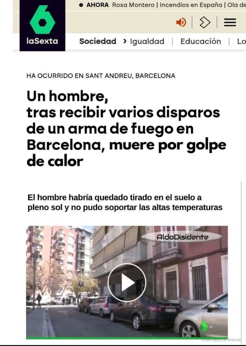 El calor debería ir a juicio sin duda..