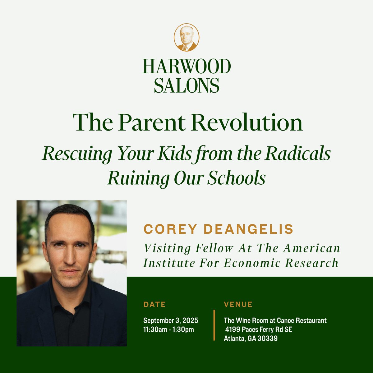 American Institute for Economic Research (@aier) on Twitter photo Join <a href="/DeAngelisCorey/">Corey A. DeAngelis, school choice evangelist</a> in Atlanta for our next Salon, where he'll discuss school choice and parental rights.
Space is limited. RSVP today. aier.org/event/the-pare… Join <a href="/DeAngelisCorey/">Corey A. DeAngelis, school choice evangelist</a> in Atlanta for our next Salon, where he'll discuss school choice and parental rights.
Space is limited. RSVP today. aier.org/event/the-pare…