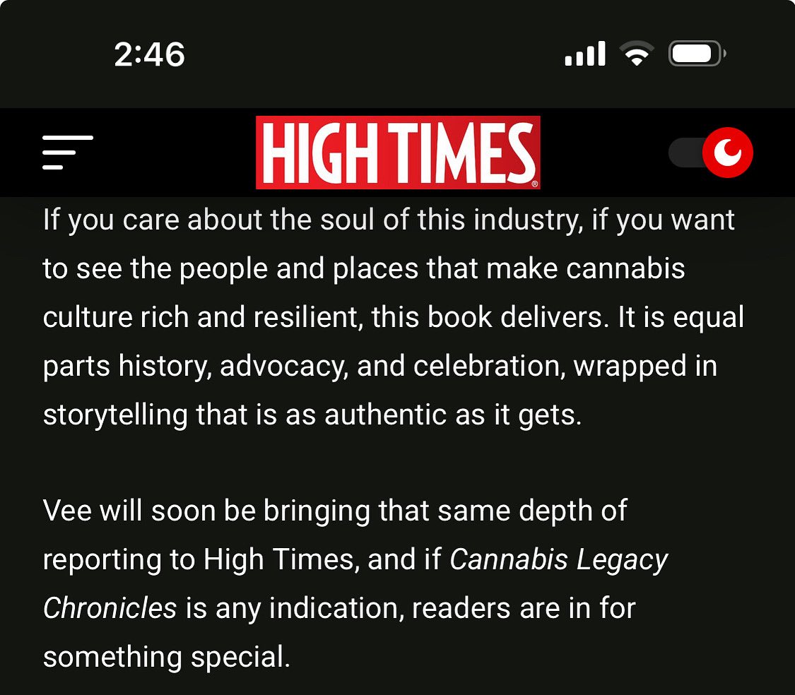 Cats out the bag🤩 adding <a href="/HIGH_TIMES_Mag/">High Times</a> to my portfolio 😍 #travelingcannabiswriter