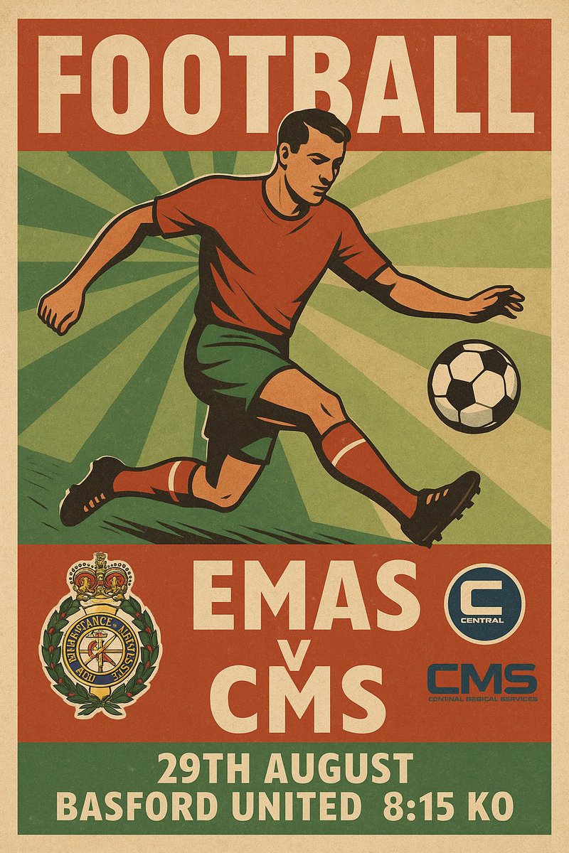 Joe (@derbyjoe7) on Twitter photo 29th August <a href="/EMASNHSTrust/">East Midlands Ambulance Service NHS Trust</a> football team play <a href="/medical_central/">Central Medical Services Ltd</a>. Ambulance staff from all over the East Midlands get together regularly to help with mental health and socialising. long demanding shifts takes its toll #dcfc #nffc #LCFC 29th August <a href="/EMASNHSTrust/">East Midlands Ambulance Service NHS Trust</a> football team play <a href="/medical_central/">Central Medical Services Ltd</a>. Ambulance staff from all over the East Midlands get together regularly to help with mental health and socialising. long demanding shifts takes its toll #dcfc #nffc #LCFC
