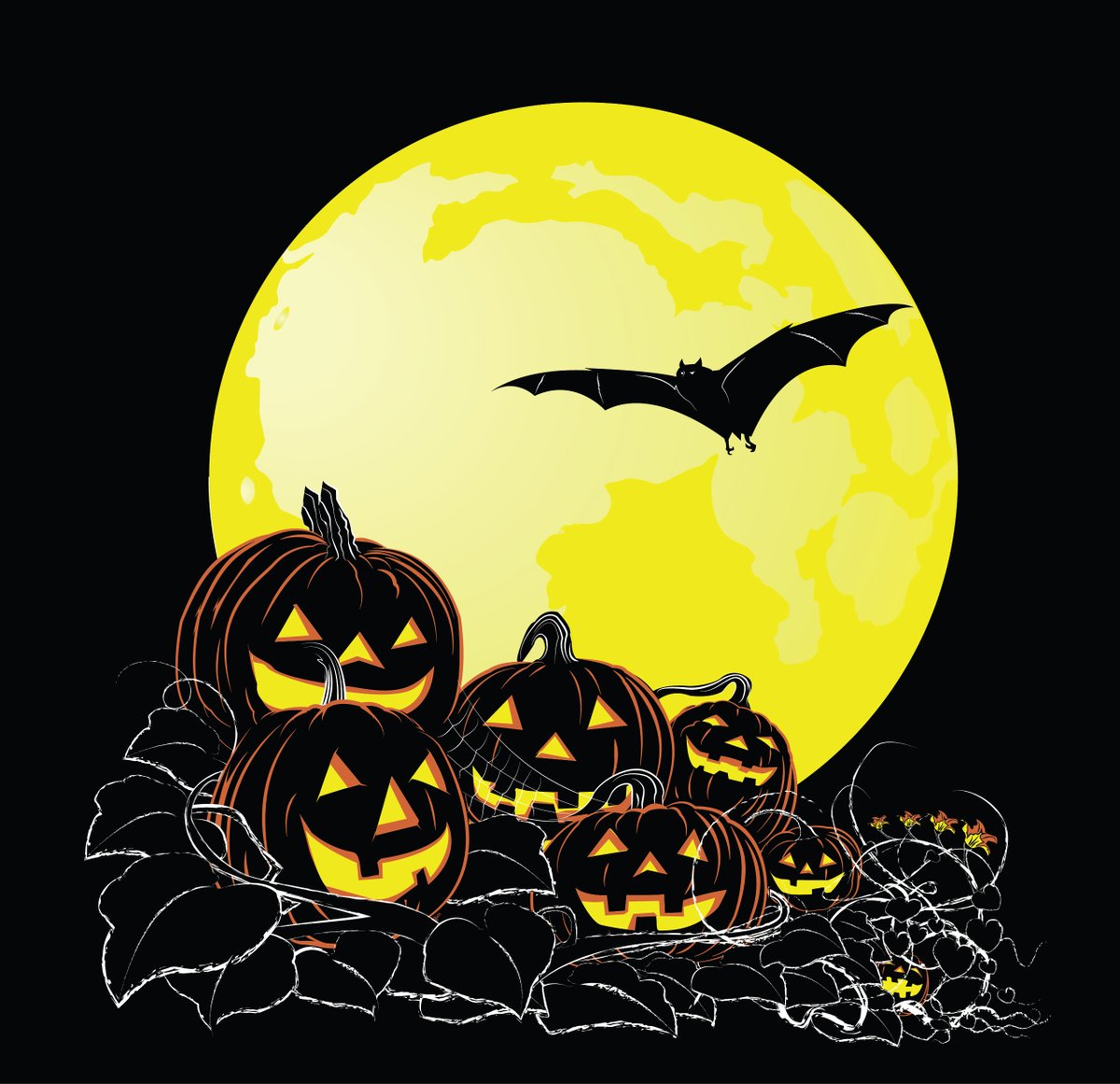 This #wip  #Halloween t-shirt for <a href="/cruthannaart/">Cruthanna Imprints</a> is nearly complete.

 I think I will put some text on top to balance the composition out, but I would love to hear some input/critique

74 days until Halloween!