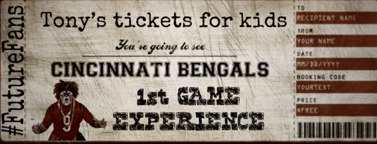 Congrats to these two sisters, Halle and Emarie for going to their first NFL Cincinnati Bengals game! WhoDey! #WhoDey #TonyDaTiger #FanOfFans  #2023FOTY #CharityMatters #TonysTicketsForKids #DoGood #184 &amp; #185