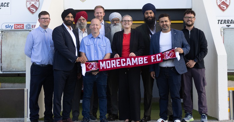 MorecambeFC's tweet photo. Morecambe FC Welcomes New Era as Panjab Warriors Complete Club Acquisition.

#UTS 🦐
