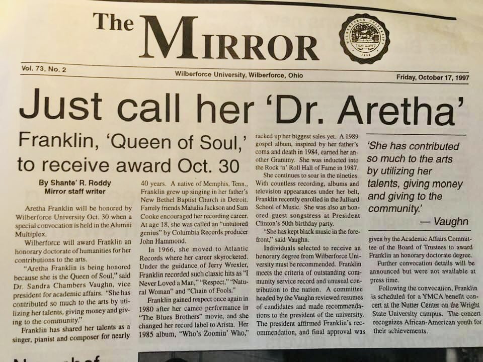 Holly_Lawson713's tweet photo. WUAA-GCC remembers the Queen of Soul, Aretha Franklin @dstinc1913
โWE CALL HER DR. ARETHA ๐
#ArethaFranklin #DST1913 #QueenOfSoul #WU1856 #SuoMarte #TheWu https://t.co/QfPVCZywFw