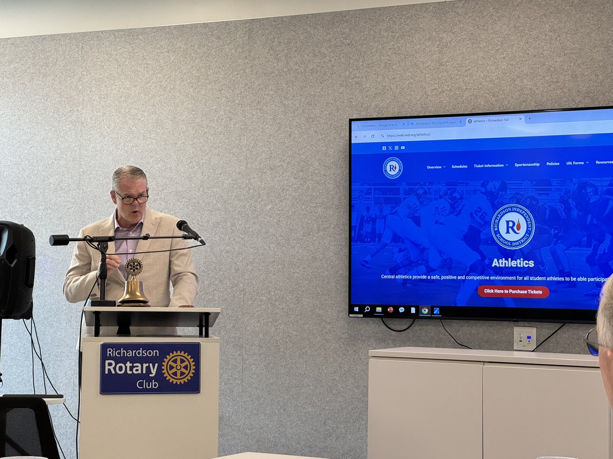Kevin Pitts (@kpitts724) on Twitter photo Lonnie Jordan speaking to the Richardson Rotary Club about all the wonderful athletic accomplishments of in and out of the classroom <a href="/RISDAthDept/">Richardson ISD Athletics</a> and <a href="/RichardsonISD/">Richardson ISD</a> Lonnie Jordan speaking to the Richardson Rotary Club about all the wonderful athletic accomplishments of in and out of the classroom <a href="/RISDAthDept/">Richardson ISD Athletics</a> and <a href="/RichardsonISD/">Richardson ISD</a>