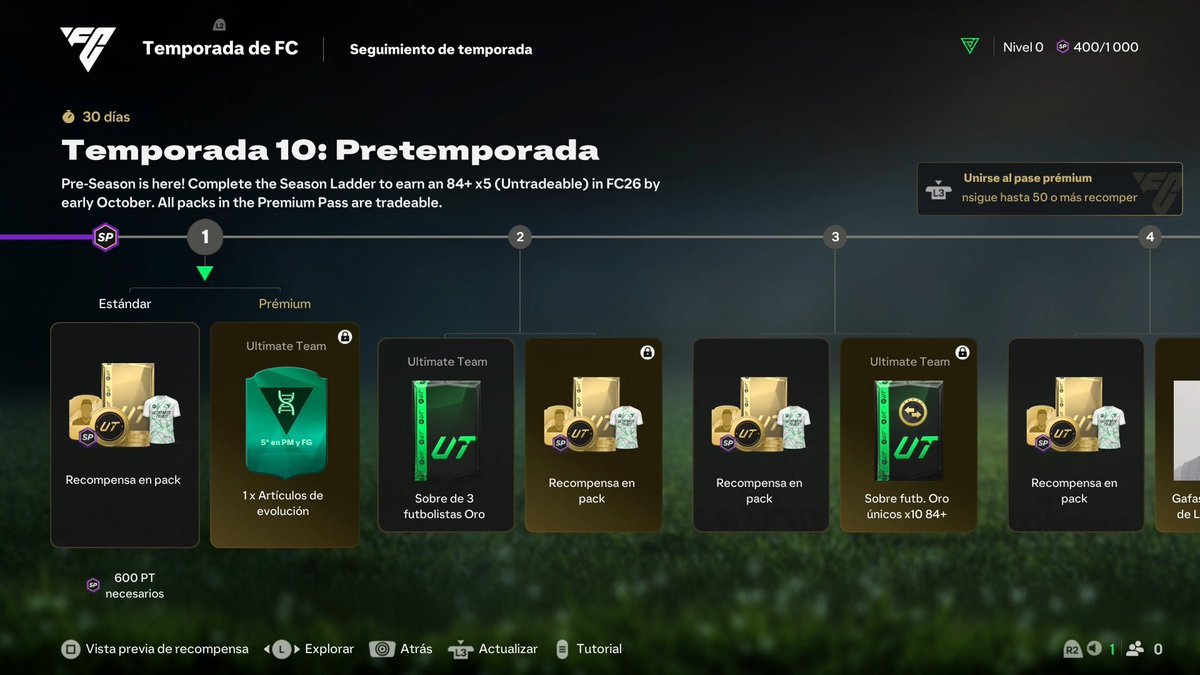 FIFAntastic's tweet image. 📣 ¿No sabías que ya puedes conseguir tus primeros sobres para #FC26 jugando en #FC25? 😮

🧵 En este hilo te dejo TODOS los que están disponibles. Guárdalo para no perderlos 📌

➡️ El primero es un sobre x5 84+, que se consigue completando la Temporada 10 🎁