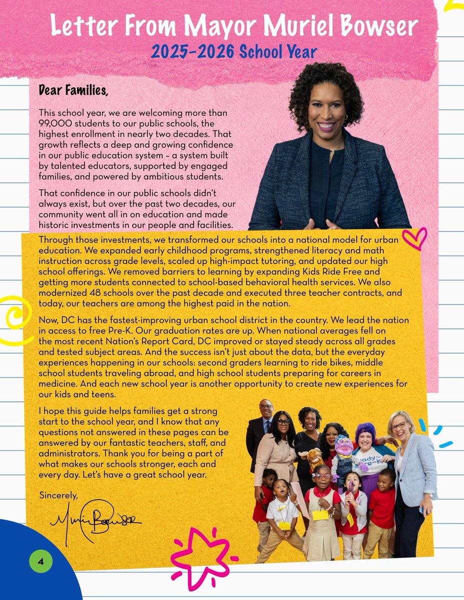 Mayor Muriel Bowser (@mayorbowser) on Twitter photo It's here!
We just released the Back to School Guide for the 2025-26 school year.📝🍎
From out-of-school programs to the new calendar—get everything you need to know about the upcoming school year all in one place.
➡️backtoschool.dc.gov It's here!
We just released the Back to School Guide for the 2025-26 school year.📝🍎
From out-of-school programs to the new calendar—get everything you need to know about the upcoming school year all in one place.
➡️backtoschool.dc.gov