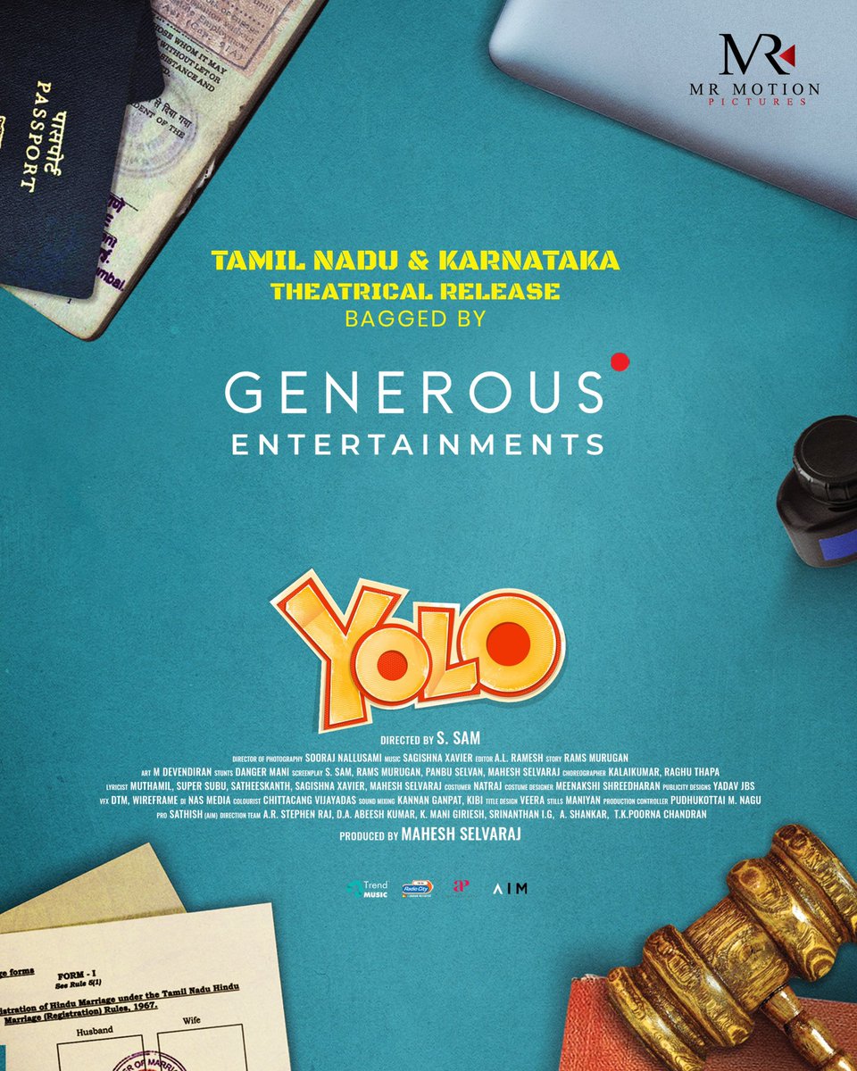 MyKollywood (@my_kollywood) on Twitter photo #yolo haunting the theatres soon.. Tamilnadu and Karnataka theatrical rights bagged by Generous Entertainments. The countdown begins⏳stay tuned for release date from team #yolo
<a href="/ActorDev_offl/">Dev</a> <a href="/Samthecreator/">Samdir</a> @Team_GENEROUS @devika_satheesh__ <a href="/x_sagishna/">Sagishna Xavier</a> <a href="/Akashpremkumar3/">Akash Premkumar</a> #yolo haunting the theatres soon.. Tamilnadu and Karnataka theatrical rights bagged by Generous Entertainments. The countdown begins⏳stay tuned for release date from team #yolo
<a href="/ActorDev_offl/">Dev</a> <a href="/Samthecreator/">Samdir</a> @Team_GENEROUS @devika_satheesh__ <a href="/x_sagishna/">Sagishna Xavier</a> <a href="/Akashpremkumar3/">Akash Premkumar</a>