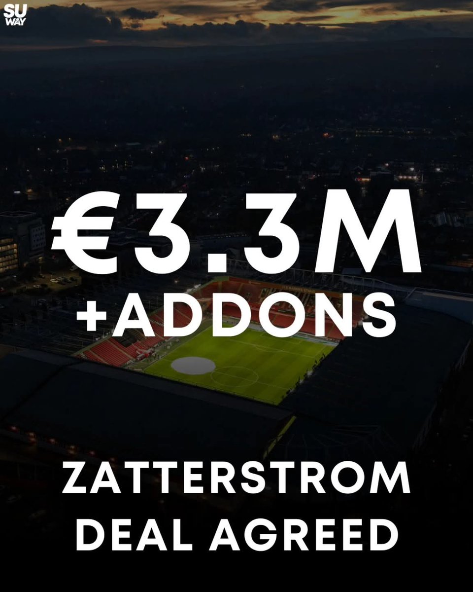SheffUnitedWay's tweet image. Sheffield United have agreed a deal with Malmo for defender Nils Zatterstrom.

€3.3 million plus addons.

[@fabriziorom]

#sufc #SheffieldUnited #Blades #utb #efl #eflchampionship