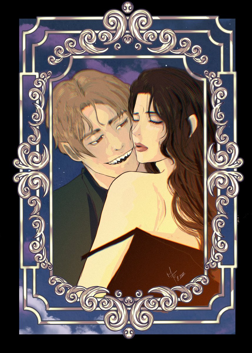 dandalionm's tweet photo. Vampiros 
The love has big fangs 

#coloven #LatinHetalia https://t.co/JNYo6LAxm7