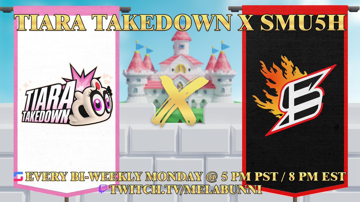 SmU5h | melabunni (@melabunni) on Twitter photo IT’S TIARA TAKEDOWN MONDAY!! 🤩👑
$100 pot, free entry, amazing players and vibes…what more could you ask for from a FREE wifi tournament? 👀
Don’t forget to register for one of the biggest wifi brackets around, sponsored by <a href="/SmU5h/">SmU5h ➡️ Esports 💥🔥</a> ! Registration closes at 4:30pm PST, bracket IT’S TIARA TAKEDOWN MONDAY!! 🤩👑
$100 pot, free entry, amazing players and vibes…what more could you ask for from a FREE wifi tournament? 👀
Don’t forget to register for one of the biggest wifi brackets around, sponsored by <a href="/SmU5h/">SmU5h ➡️ Esports 💥🔥</a> ! Registration closes at 4:30pm PST, bracket