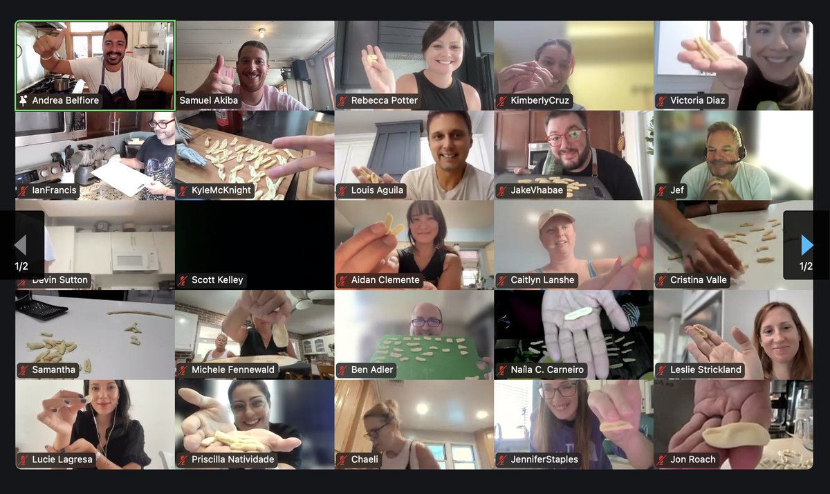 Last week, our team came together for a virtual pasta-making class! With fresh ingredients delivered right to our doors, we cooked alongside an Italian chef, rolling, shaping, and enjoying handmade pasta together. Creativity, connection, and fun… that’s the #accessolife ✨