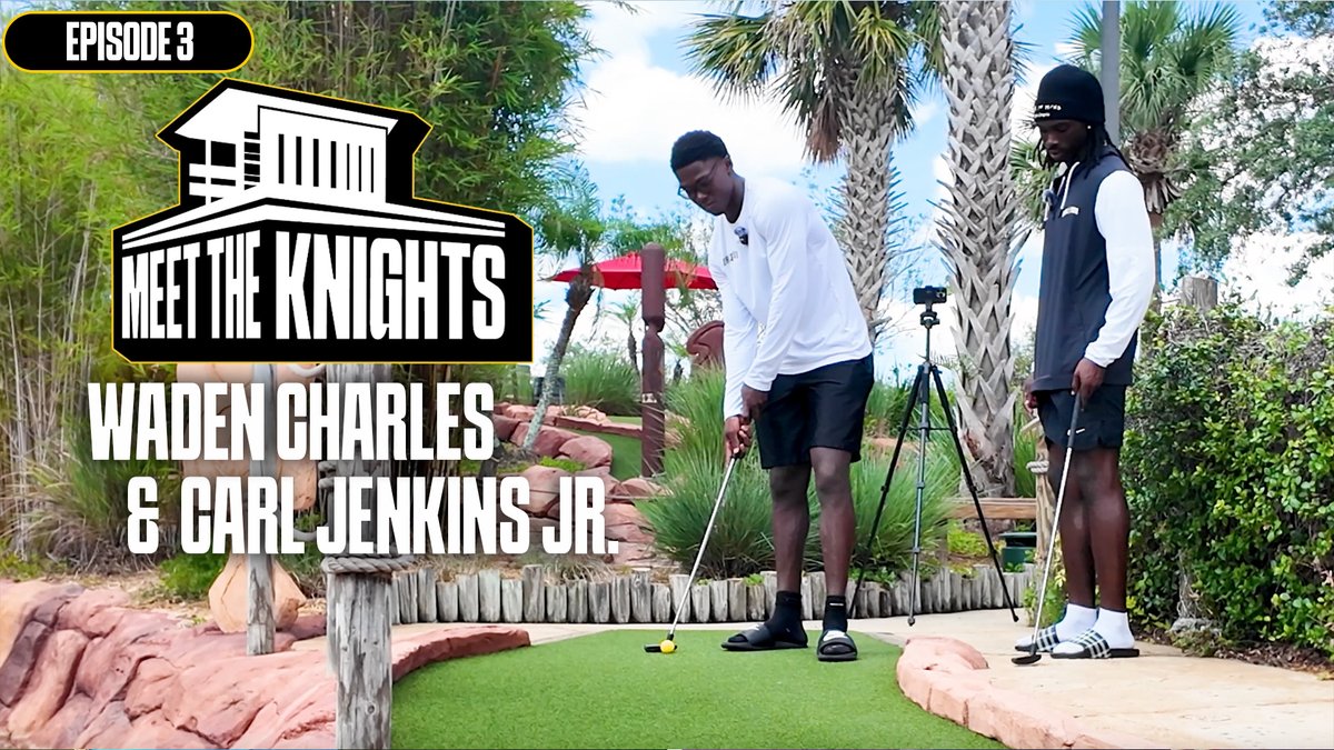 Sean Green (@seanmrgreen) on Twitter photo THE FINAL EPISODE OF MEET THE KNIGHTS IS UP NOW‼️
Waden Charles (<a href="/takeemdeep9_/">Waden “Woo” Charles🌴</a>) & Carl "CJ" Jenkins Jr. (<a href="/thecarljenkins/">Carl Jenkins Jr</a>) join me for a Mini Golf Showdown🔥
We also talk about coming to #UCF and why they chose to become #Knights⚔️👀
TUNE IN BELOW⬇️
📺-youtu.be/p1km-L6dy50 THE FINAL EPISODE OF MEET THE KNIGHTS IS UP NOW‼️
Waden Charles (<a href="/takeemdeep9_/">Waden “Woo” Charles🌴</a>) & Carl "CJ" Jenkins Jr. (<a href="/thecarljenkins/">Carl Jenkins Jr</a>) join me for a Mini Golf Showdown🔥
We also talk about coming to #UCF and why they chose to become #Knights⚔️👀
TUNE IN BELOW⬇️
📺-youtu.be/p1km-L6dy50