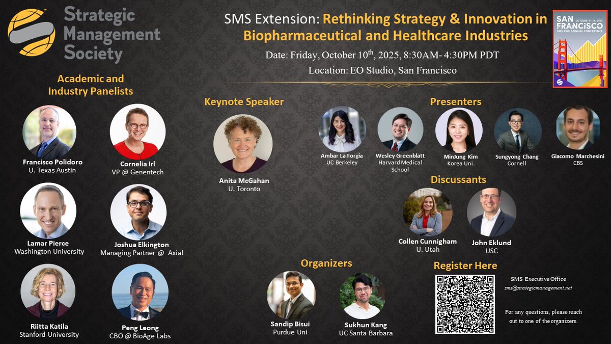 A central question for us as strategy scholars—especially in critical fields like biopharma and healthcare—is how we translate rigorous research into real-world impact. How do we move beyond the pages of journals and influence the strategic decisions that shape the industry?