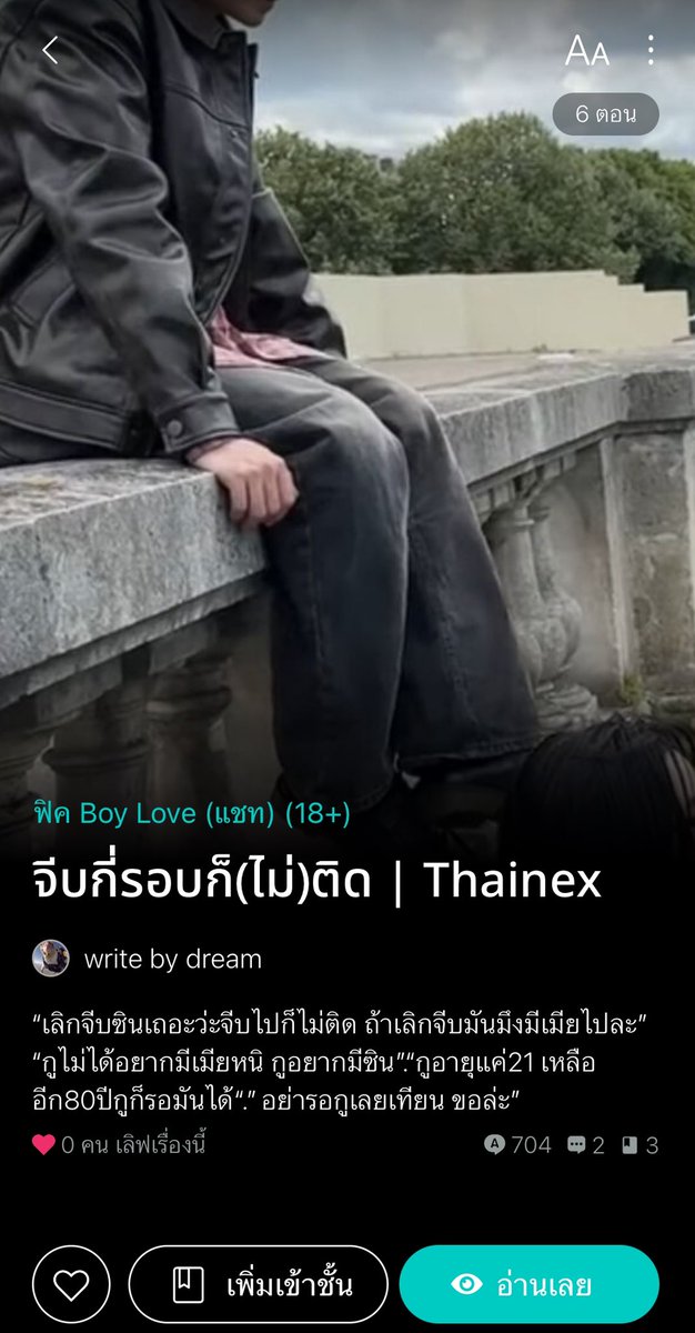 เขียนฝันอยากเขียนนิยายแชท tweet media